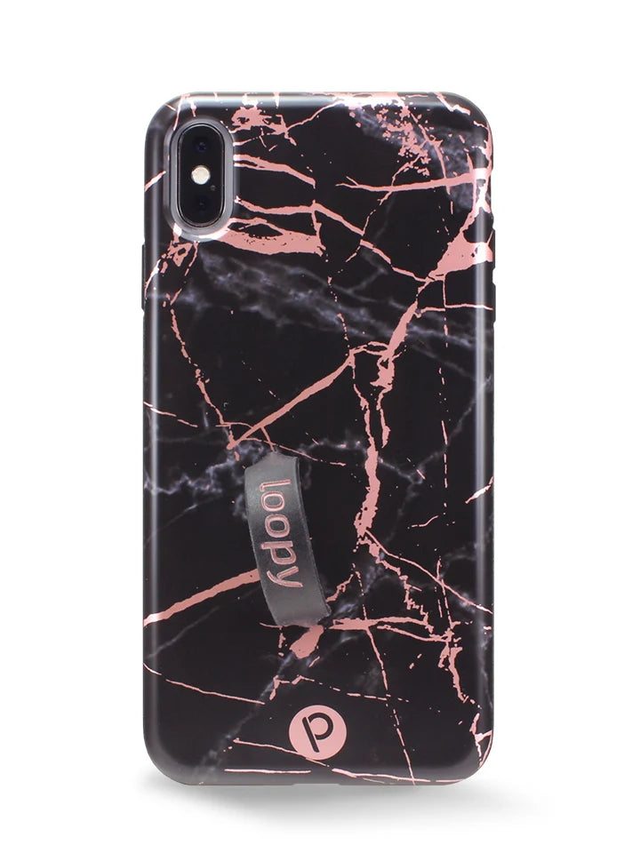 Black Rose Marble Metallic
