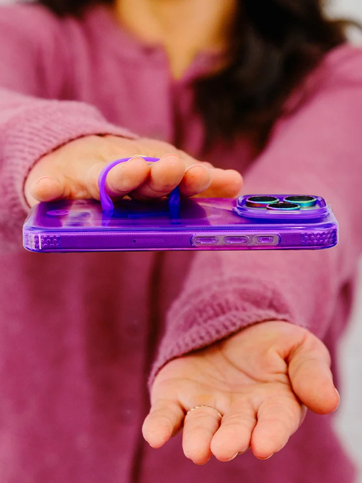 Clear Neon Purple
