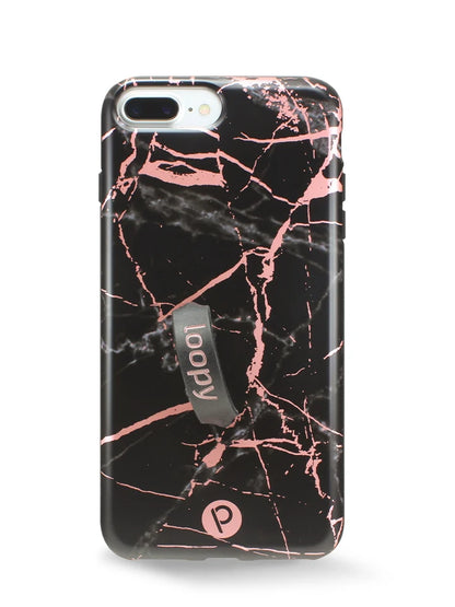 Black Rose Marble Metallic
