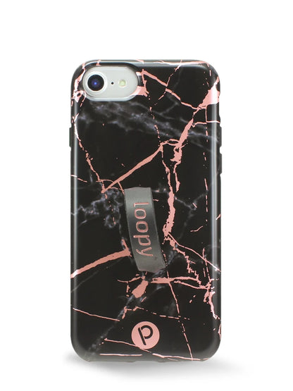 Black Rose Marble Metallic